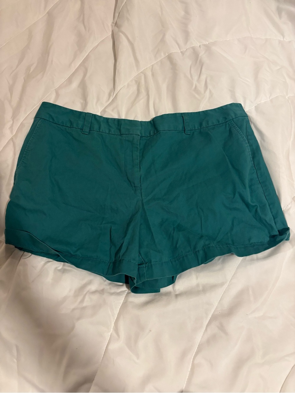 LOFT by Ann Taylor Teal High-Rise Tailored Shorts size 16 4” shorts